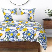 Summer,citrus,Mediterranean style,lemon fruit pattern 