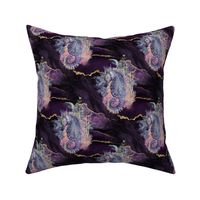 seahorse purple gold underwater dream world FLWHRT