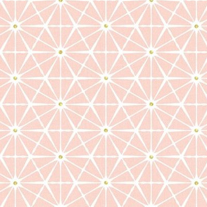 Luminous - Blush Pink Faux Gold Geometric Regular Scale