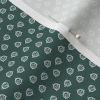 Tiny Geo Triangles - Green and white
