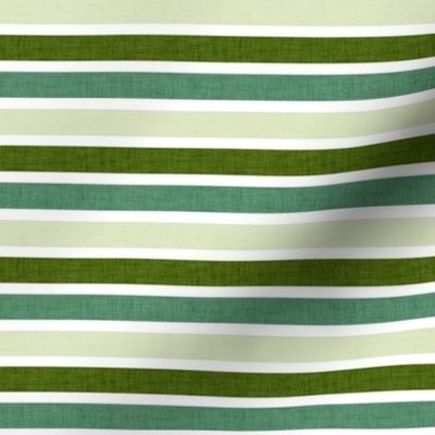 Green Linen Stripes
