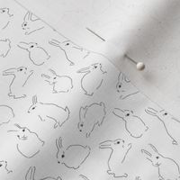 mini micro // Line art easter bunnies rabbits