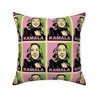 Kamala Harris Poster Pink Green
