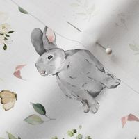 Spring watercolor bunny - big
