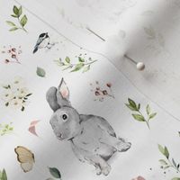 Spring Watercolor Bunny - small