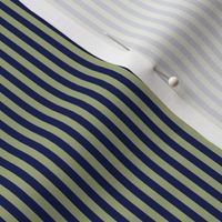 JP31 - Narrow Basic Stripes in Olive Green and Navy Blue