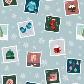 Christmas Stamps Pattern