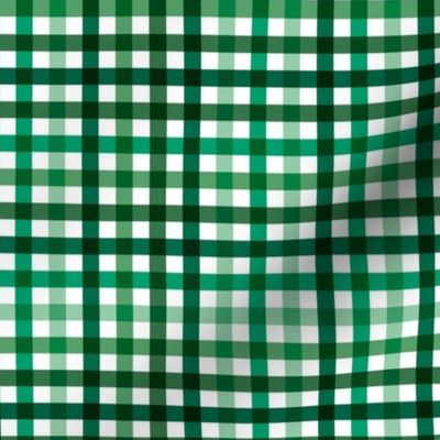 Boho plaid gingham St Patrick's Day Irish green check pattern green SMALL