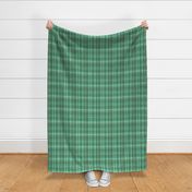 Boho plaid gingham St Patrick's Day Irish green check pattern green SMALL