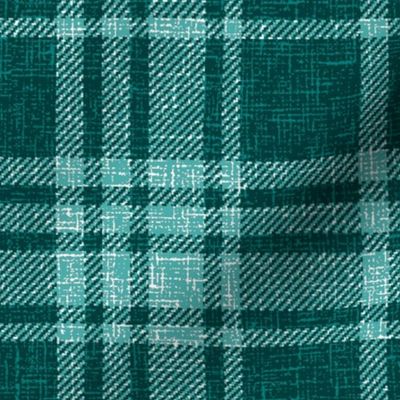 Retro Plaid pine green large