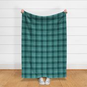 Retro Plaid pine green large