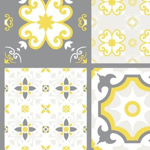 Portuguese Tiles - Illuminating and Ultimate Gray