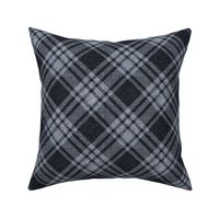 Dark Academia black gray plaid diagonal