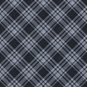 Dark Academia black gray plaid diagonal