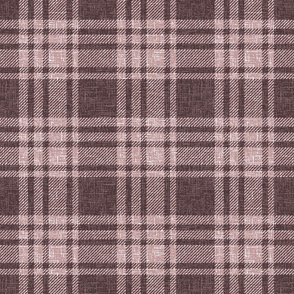 Retro Plaid mauve large