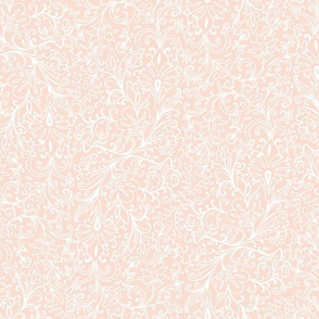 Floral - Pale pink peach