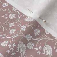 Bellflowers  - Pale pink mocha - Rosy Brown tone