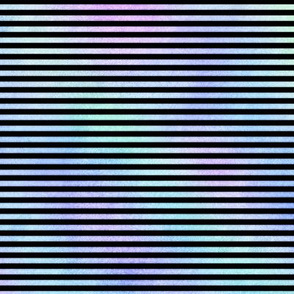 Small Marbled Unicorn Bengal Stripe Pattern Horizontal in Black