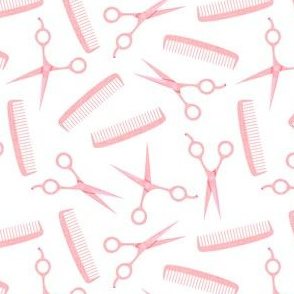 Hair Scissors Fabric, Wallpaper and Home Decor | Spoonflower