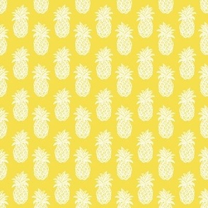  yellow and white pineapple fabric or wallpaper