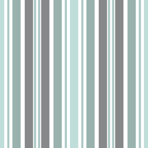 Verdigris and Grey Stripes