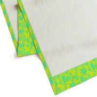 ZDB16 - Zigzag Digital Batik - Yellow - Aquamarine