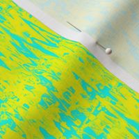 ZDB16 - Zigzag Digital Batik - Yellow - Aquamarine