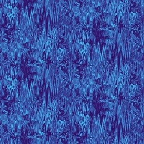 ZBD17 - Zigzag Digital Batik in Blue Monochrome