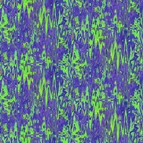 ZDB4 - Zigzag Digital Batik in Lime Green and Purple