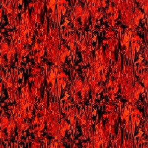 ZDB5 - Zigzag Digital Batik in Orange and Dark Brown