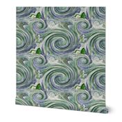 Salty  Sea Dragons - Large - Blue and Green