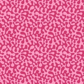  raspberry pink abstract retro groovy pink abstract // Matisse inspired // Groovy // red // by Magenta Rose Designs