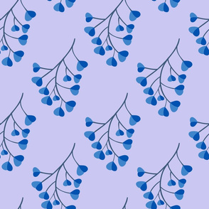 Eucalyptus branches - blue - medium