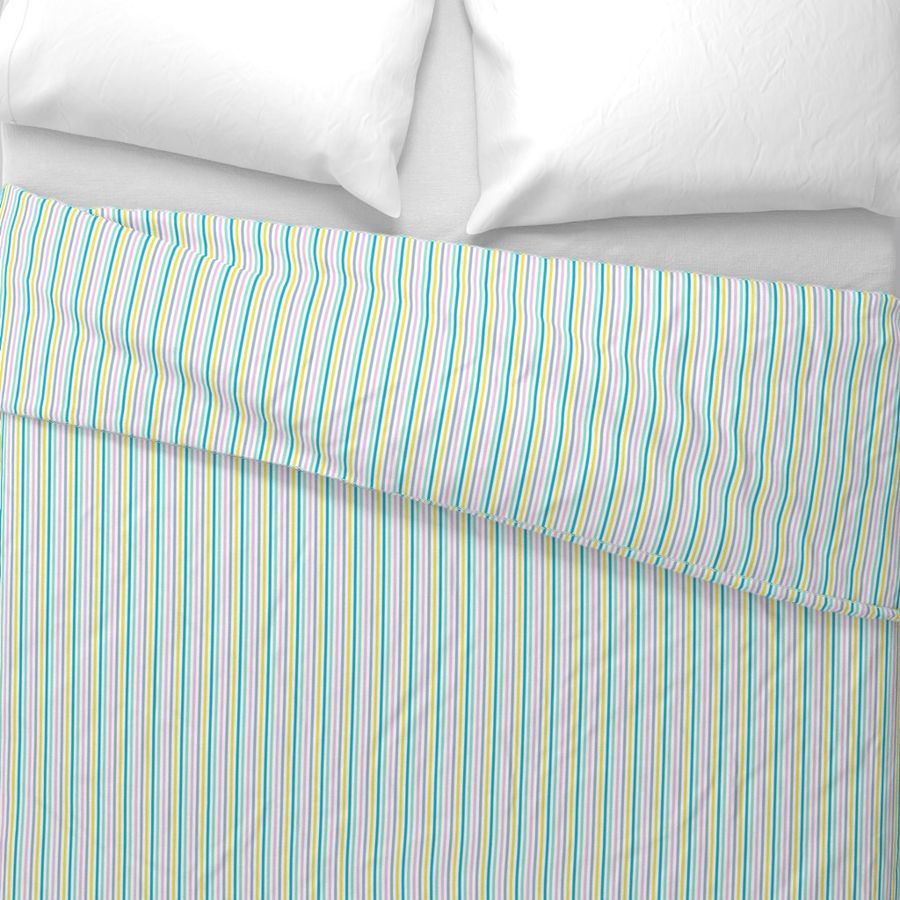  retro stripe in yellow, blue, mint and pink