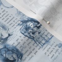 Alice in Wonderland Blue Vintage Book