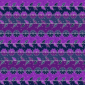 Continuous Lines Purple and Navy