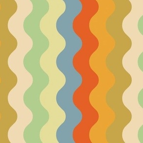 70s Ombre Retro Waves - Large Scale