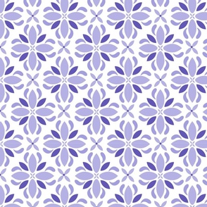 Purple fleur de lys style