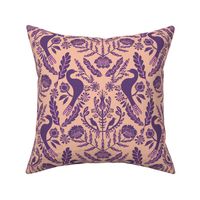 Damask two birds - medium