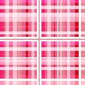 Valentine Love Me Do Plaid Cyclamen pink