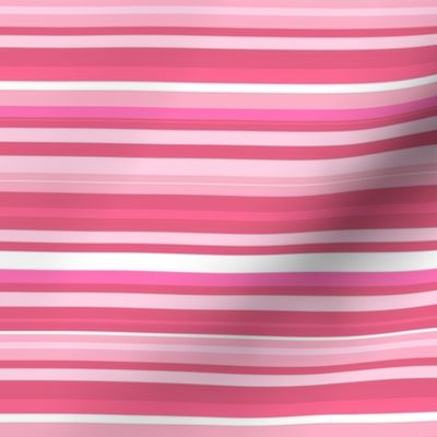 Valentine Love me do stripe -  Cyclamen pink