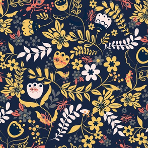 complex_navy_yellow_rich  by art for joy lesja saramakova gajdosikova design