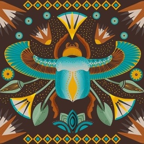 Egyptian scarab talisman medium scale  by art for joy lesja saramakova gajdosikova design