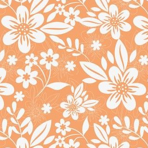 orange_white_flowers  by art for joy lesja saramakova gajdosikova design