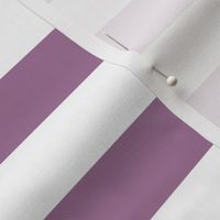 Large Mauve Awning Stripe Pattern Horizontal in White