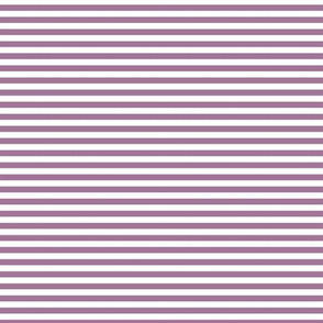 Small Mauve Bengal Stripe Pattern Horizontal in White