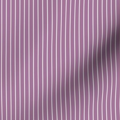 Small Mauve Pin Stripe Pattern Vertical in White