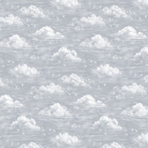 Dreamy Clouds - grey - small