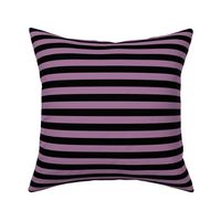 Mauve Awning Stripe Pattern Horizontal in Black