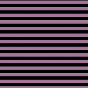 Mauve Bengal Stripe Pattern Horizontal in Black